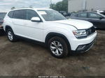 2018 Volkswagen Atlas 3.6l V6 Sel White vin: 1V2MR2CA9JC538573