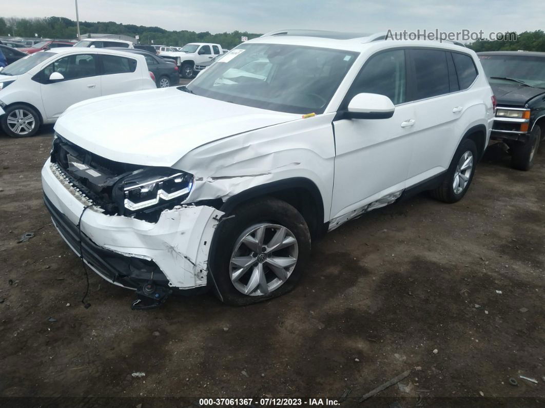 2018 Volkswagen Atlas 3.6l V6 Sel White vin: 1V2MR2CA9JC538573