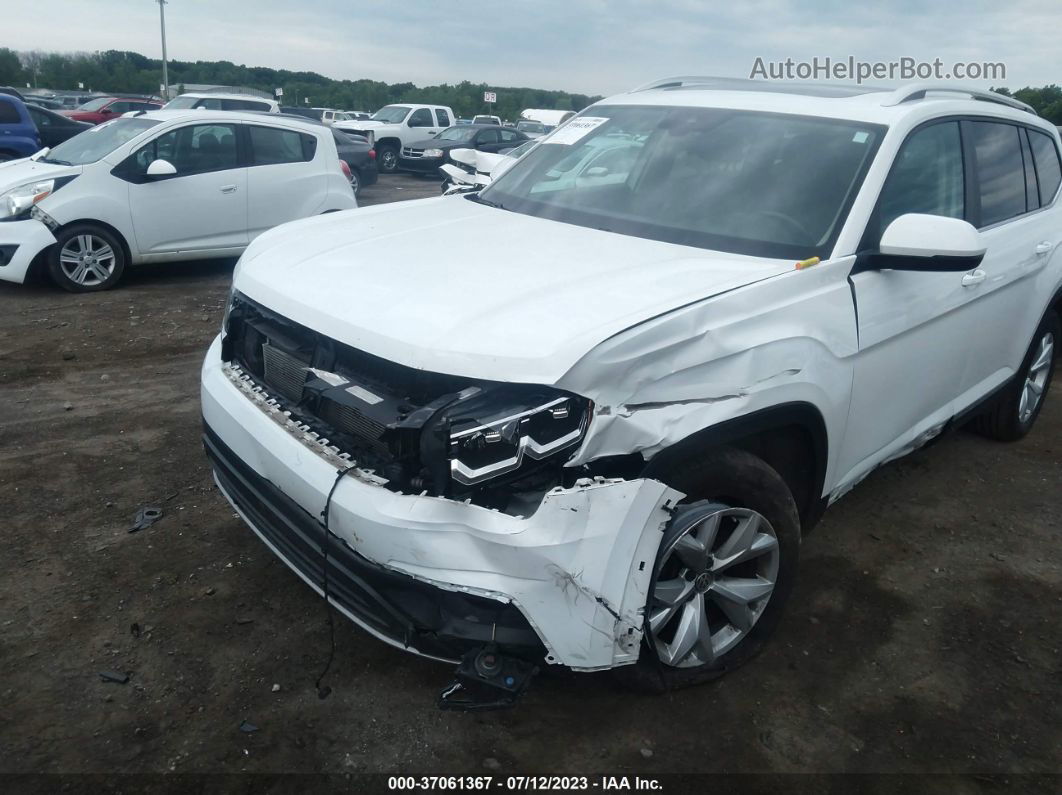 2018 Volkswagen Atlas 3.6l V6 Sel White vin: 1V2MR2CA9JC538573