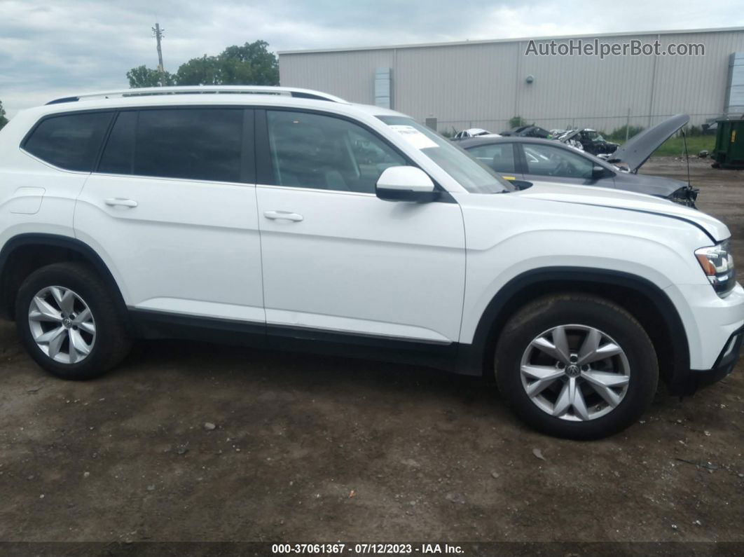 2018 Volkswagen Atlas 3.6l V6 Sel White vin: 1V2MR2CA9JC538573