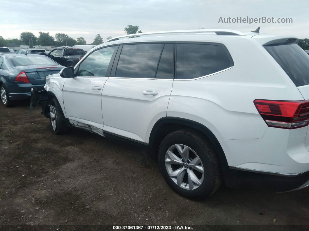 2018 Volkswagen Atlas 3.6l V6 Sel White vin: 1V2MR2CA9JC538573