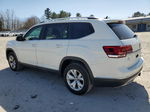 2018 Volkswagen Atlas Sel White vin: 1V2MR2CAXJC534709