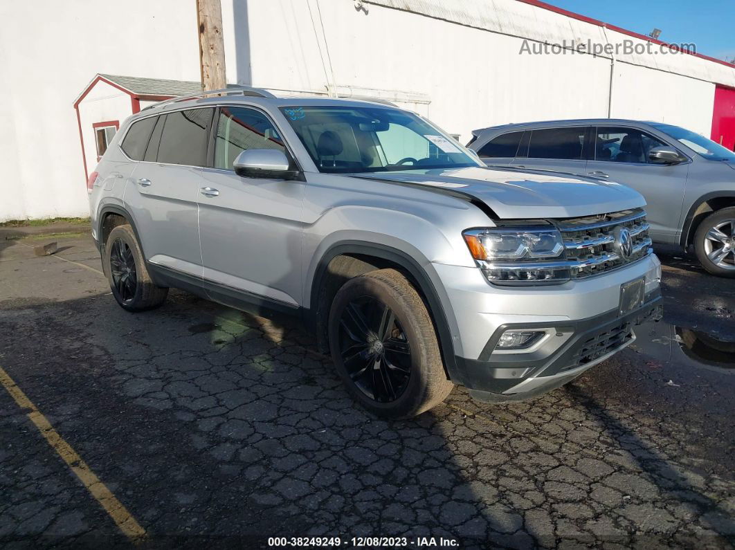 2018 Volkswagen Atlas 3.6l V6 Sel Premium Silver vin: 1V2NR2CA0JC570672