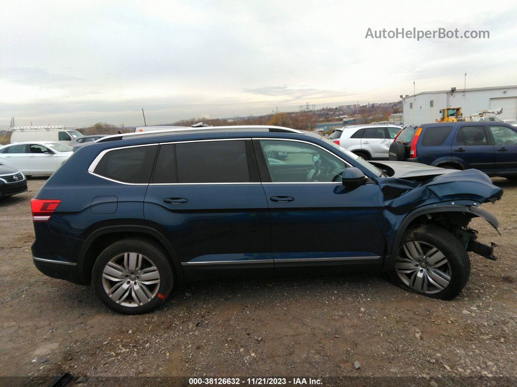 2018 Volkswagen Atlas 3.6l V6 Sel Premium Blue vin: 1V2NR2CA0JC585978