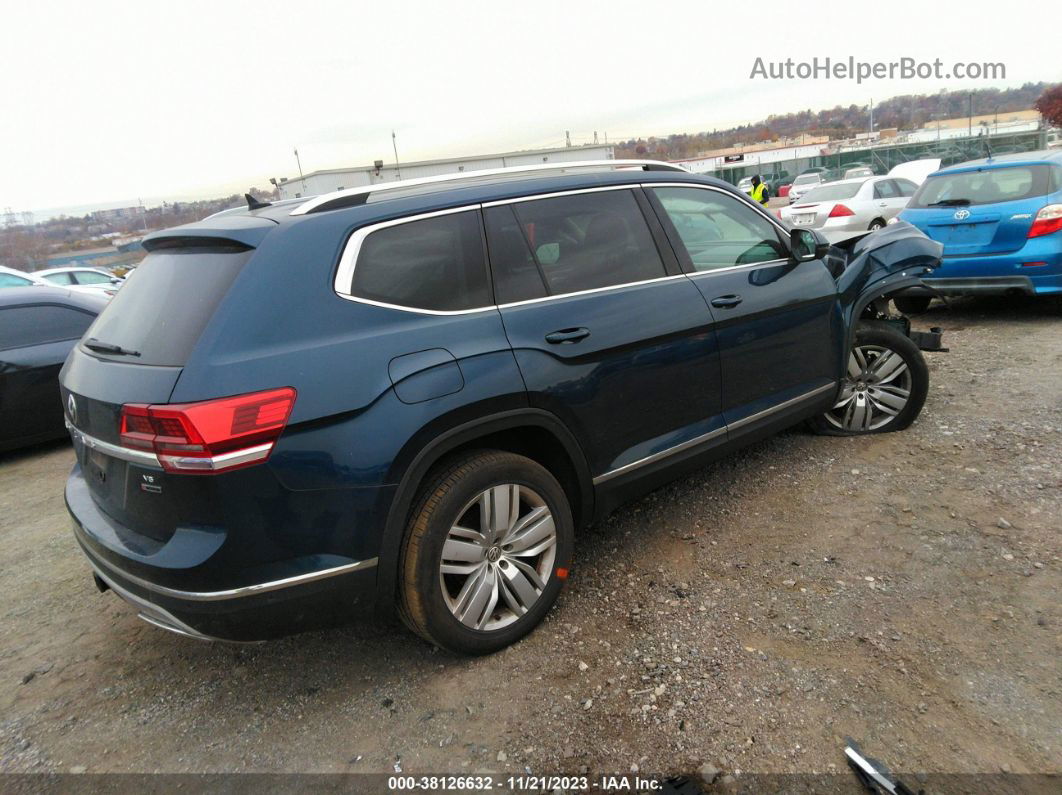 2018 Volkswagen Atlas 3.6l V6 Sel Premium Blue vin: 1V2NR2CA0JC585978