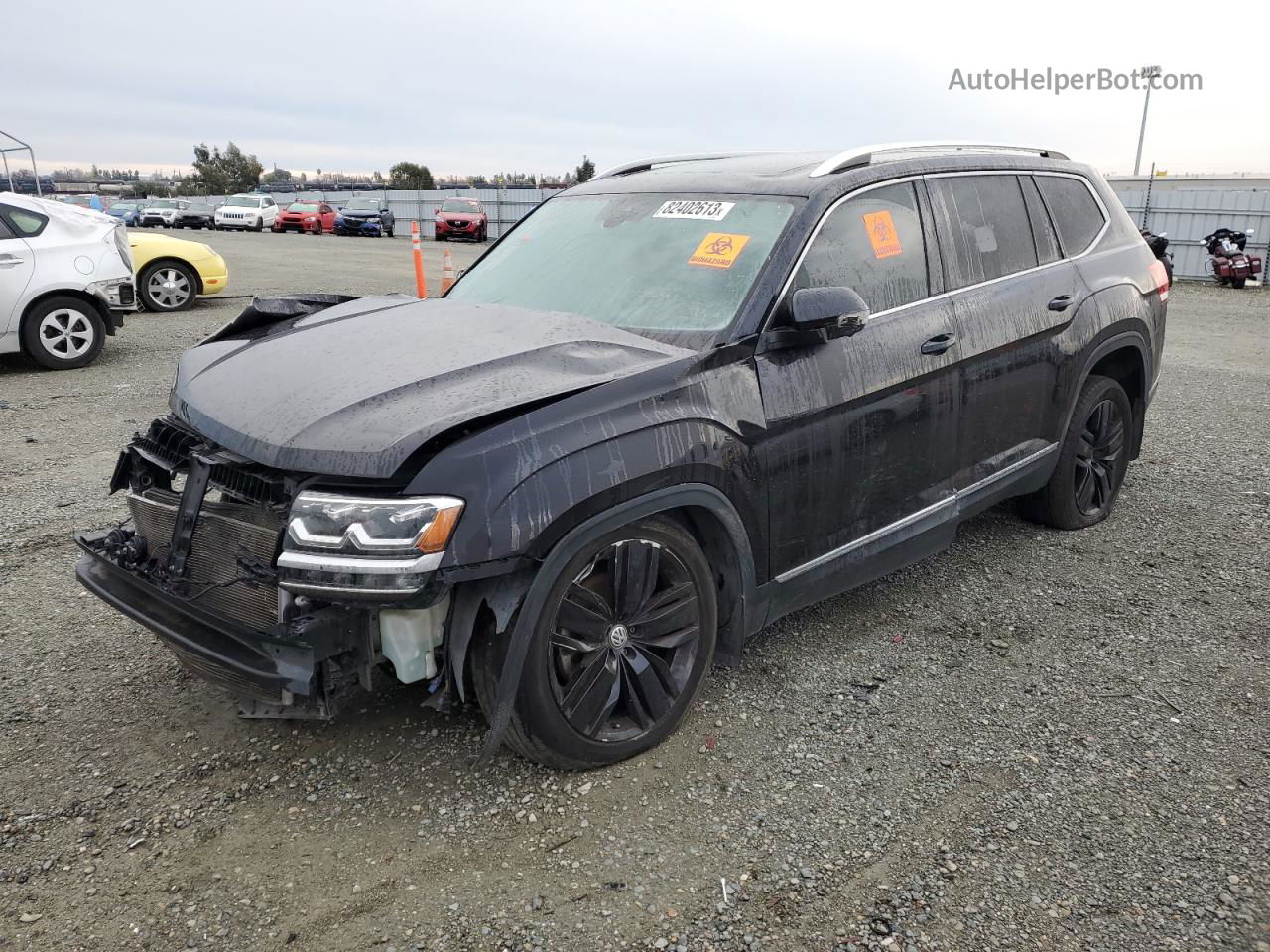 2018 Volkswagen Atlas Sel Premium Black vin: 1V2NR2CA2JC568244