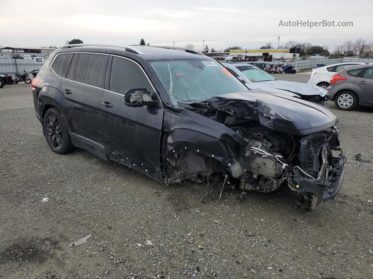 2018 Volkswagen Atlas Sel Premium Black vin: 1V2NR2CA2JC568244