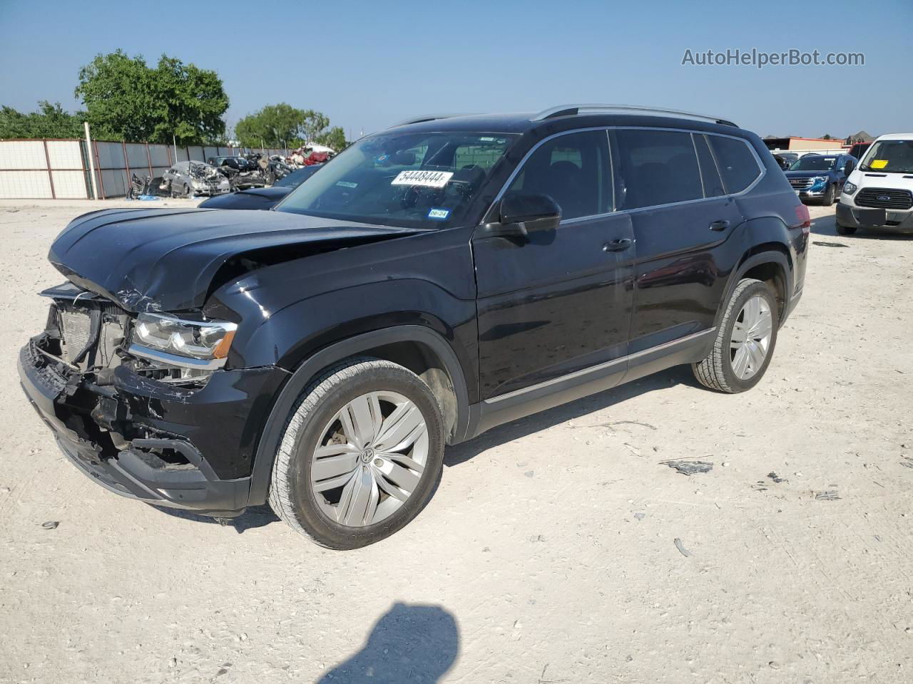 2018 Volkswagen Atlas Sel Premium Черный vin: 1V2NR2CA3JC526701