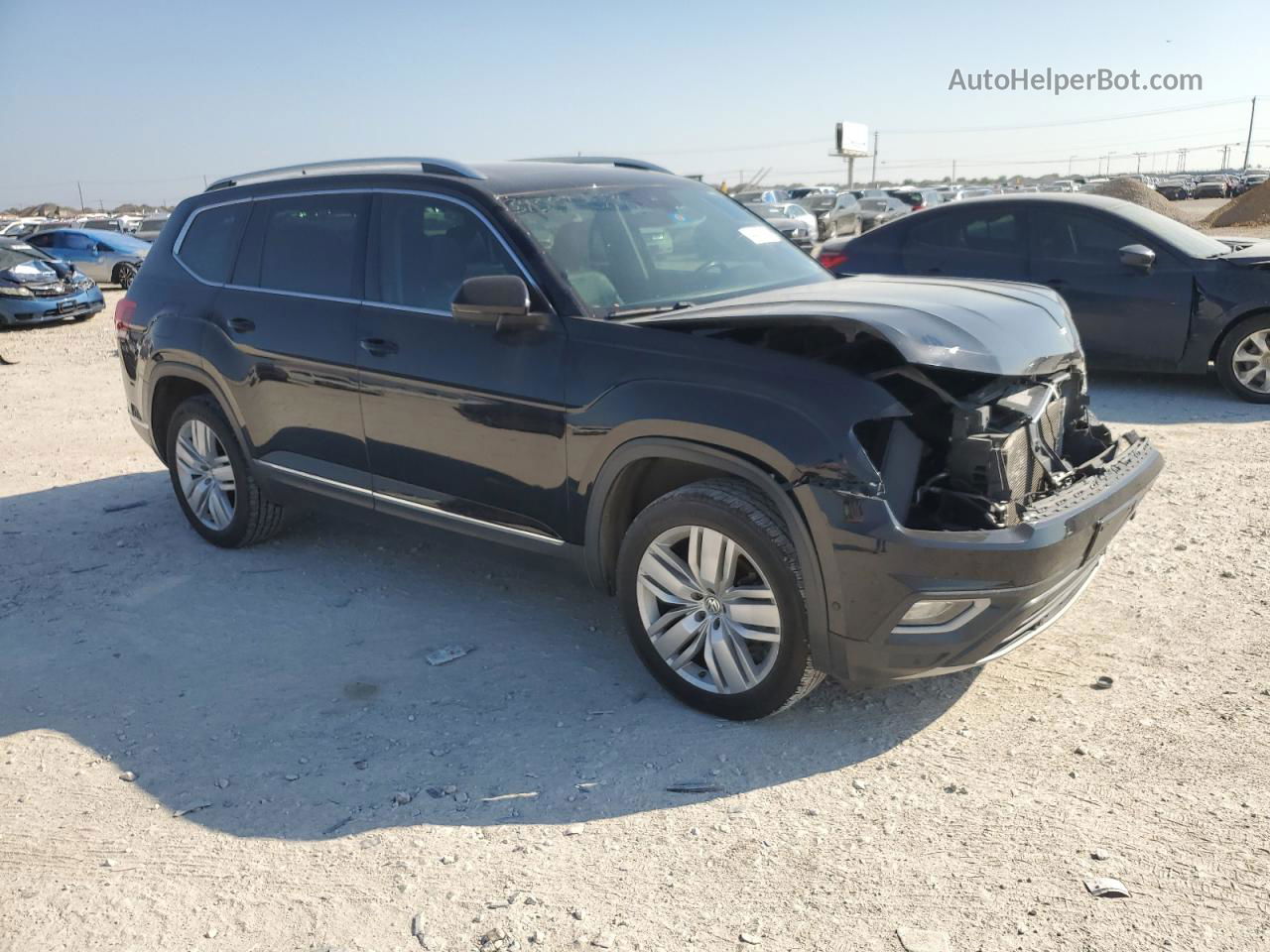 2018 Volkswagen Atlas Sel Premium Черный vin: 1V2NR2CA3JC526701