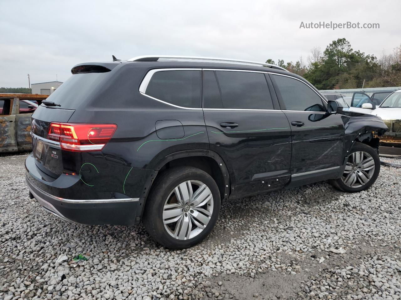 2018 Volkswagen Atlas Sel Premium Черный vin: 1V2NR2CA3JC586784