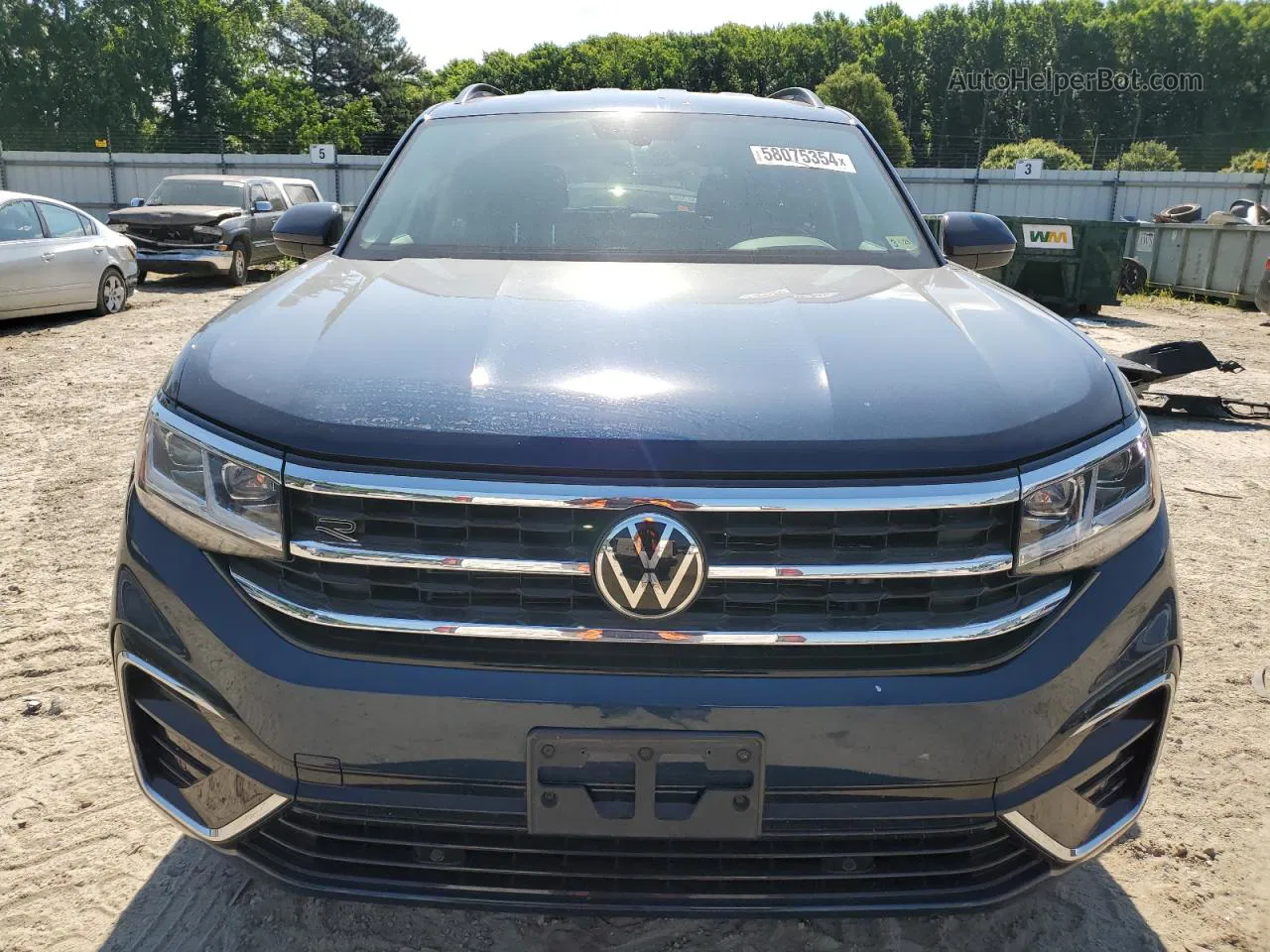 2021 Volkswagen Atlas Se Blue vin: 1V2NR2CA3MC531434