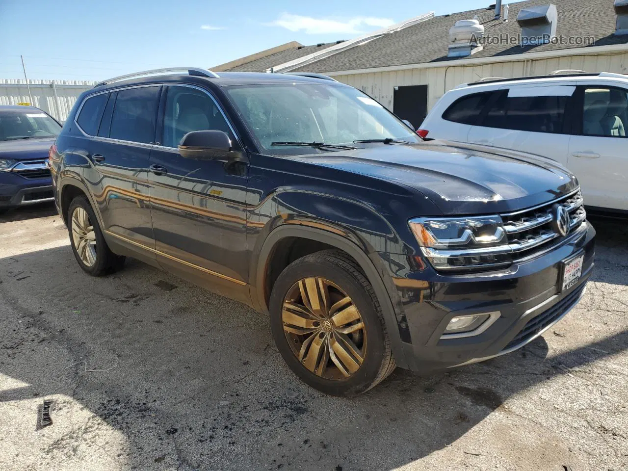 2018 Volkswagen Atlas Sel Premium Черный vin: 1V2NR2CA4JC513875