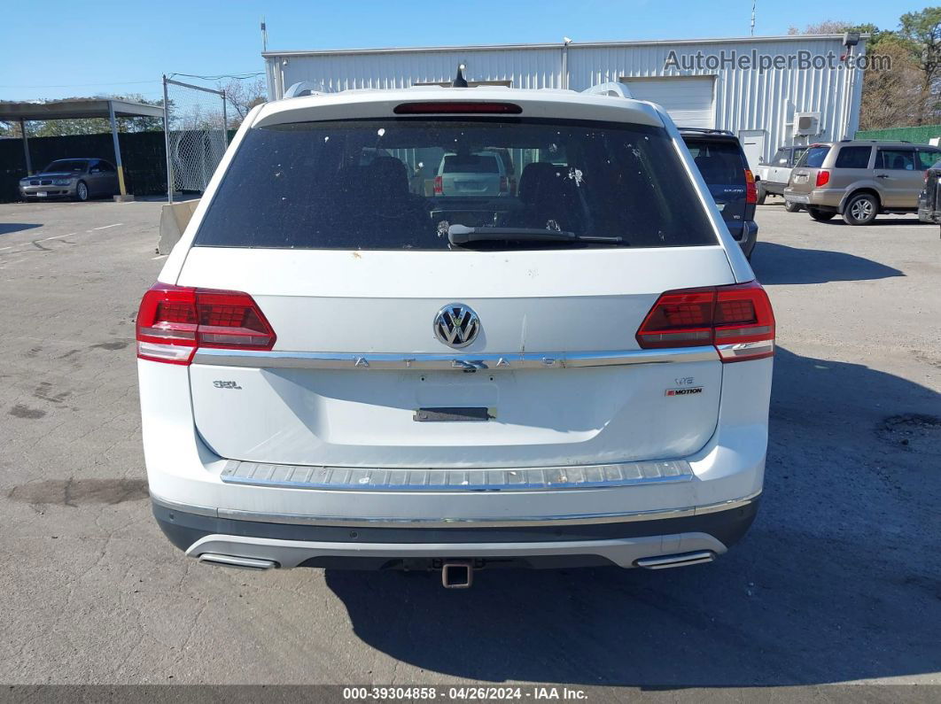 2018 Volkswagen Atlas 3.6l V6 Sel Premium White vin: 1V2NR2CA4JC537738