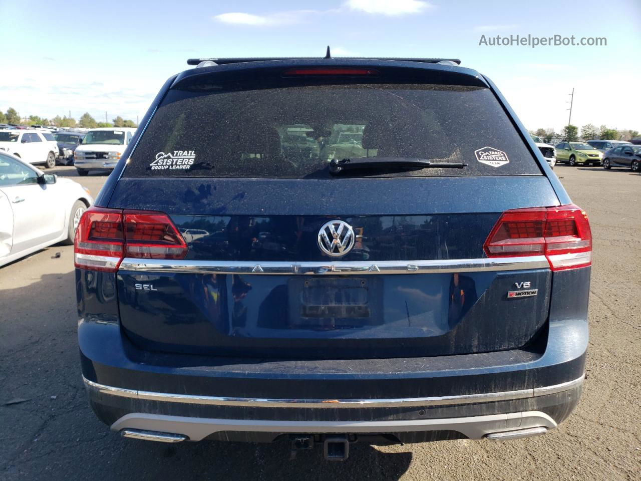 2018 Volkswagen Atlas Sel Premium Blue vin: 1V2NR2CA4JC560212