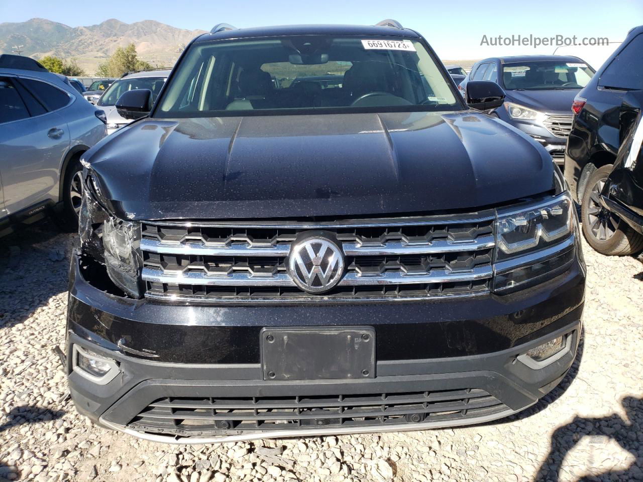 2018 Volkswagen Atlas Sel Premium Черный vin: 1V2NR2CA6JC503705