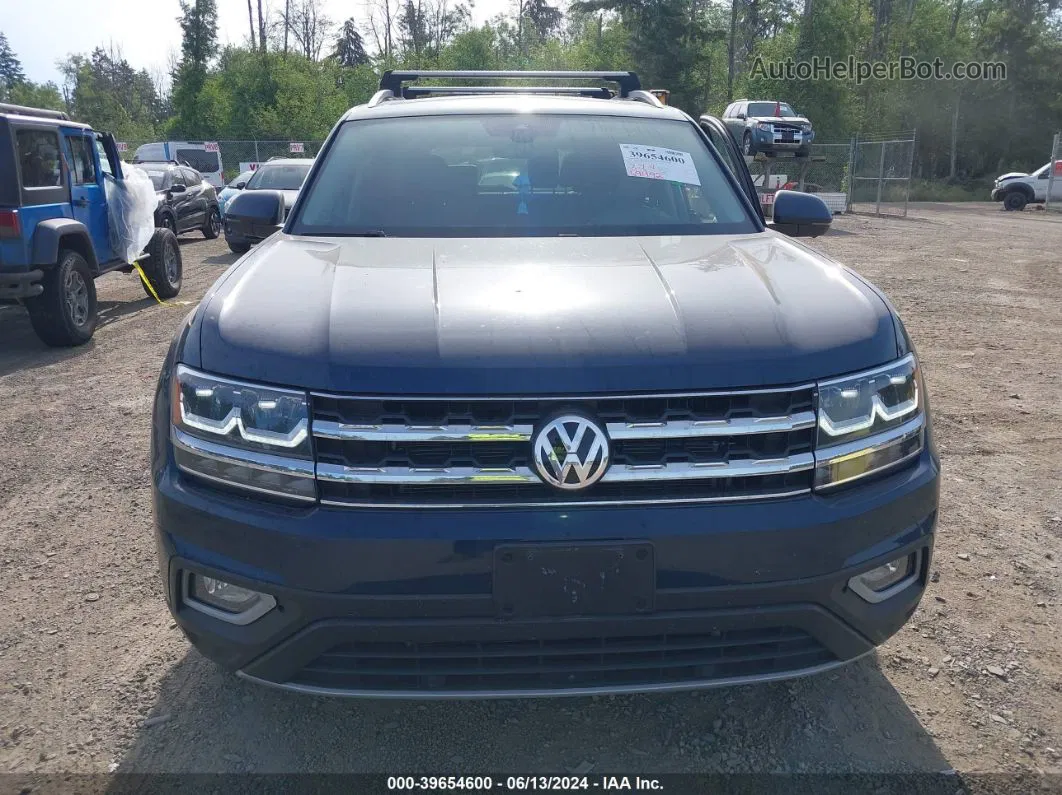 2018 Volkswagen Atlas 3.6l V6 Sel Premium Blue vin: 1V2NR2CA6JC566822