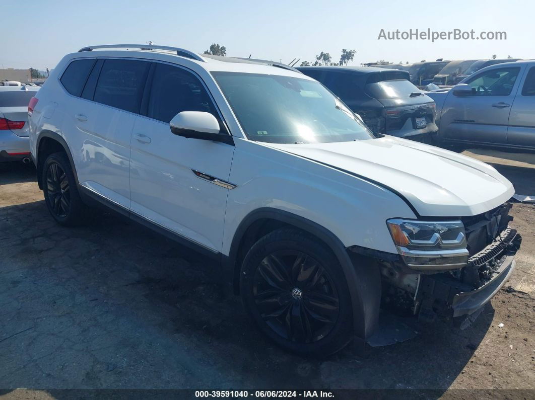 2018 Volkswagen Atlas 3.6l V6 Sel Premium White vin: 1V2NR2CA6JC592112