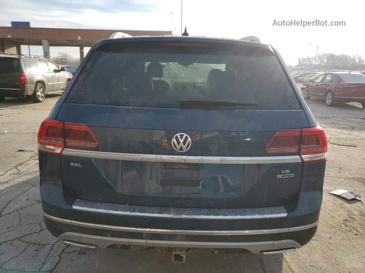 2018 Volkswagen Atlas Sel Premium Синий vin: 1V2NR2CA8JC593052