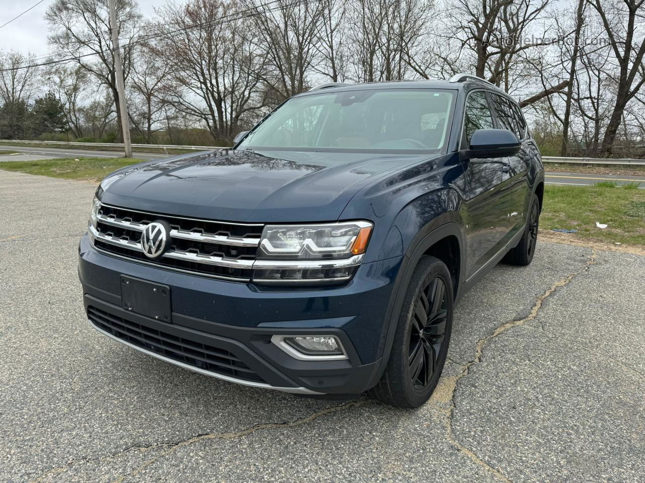 2018 Volkswagen Atlas Sel Premium Синий vin: 1V2NR2CA9JC550002