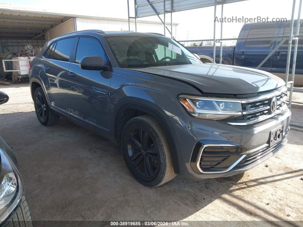 2021 Volkswagen Atlas Cross Sport 3.6l V6 Se W/technology R-line Gray vin: 1V2PE2CA3MC204424