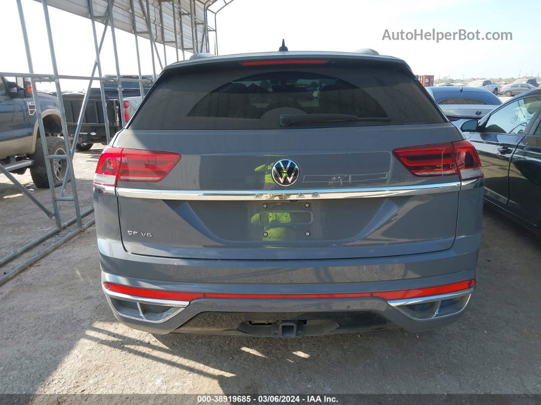 2021 Volkswagen Atlas Cross Sport 3.6l V6 Se W/technology R-line Gray vin: 1V2PE2CA3MC204424