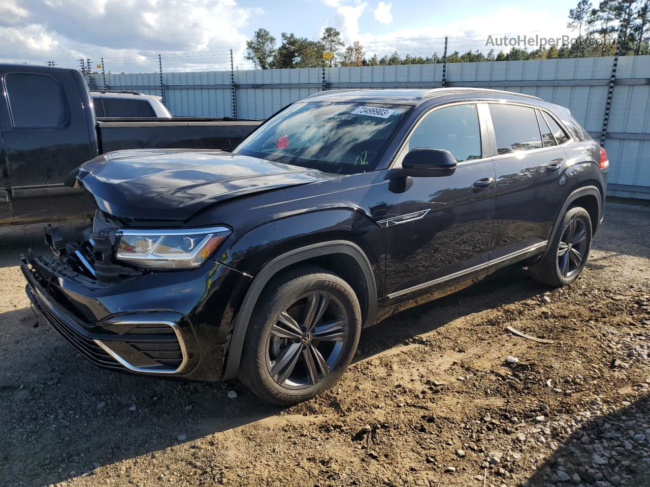 2021 Volkswagen Atlas Cross Sport Se Черный vin: 1V2PE2CA3MC231686