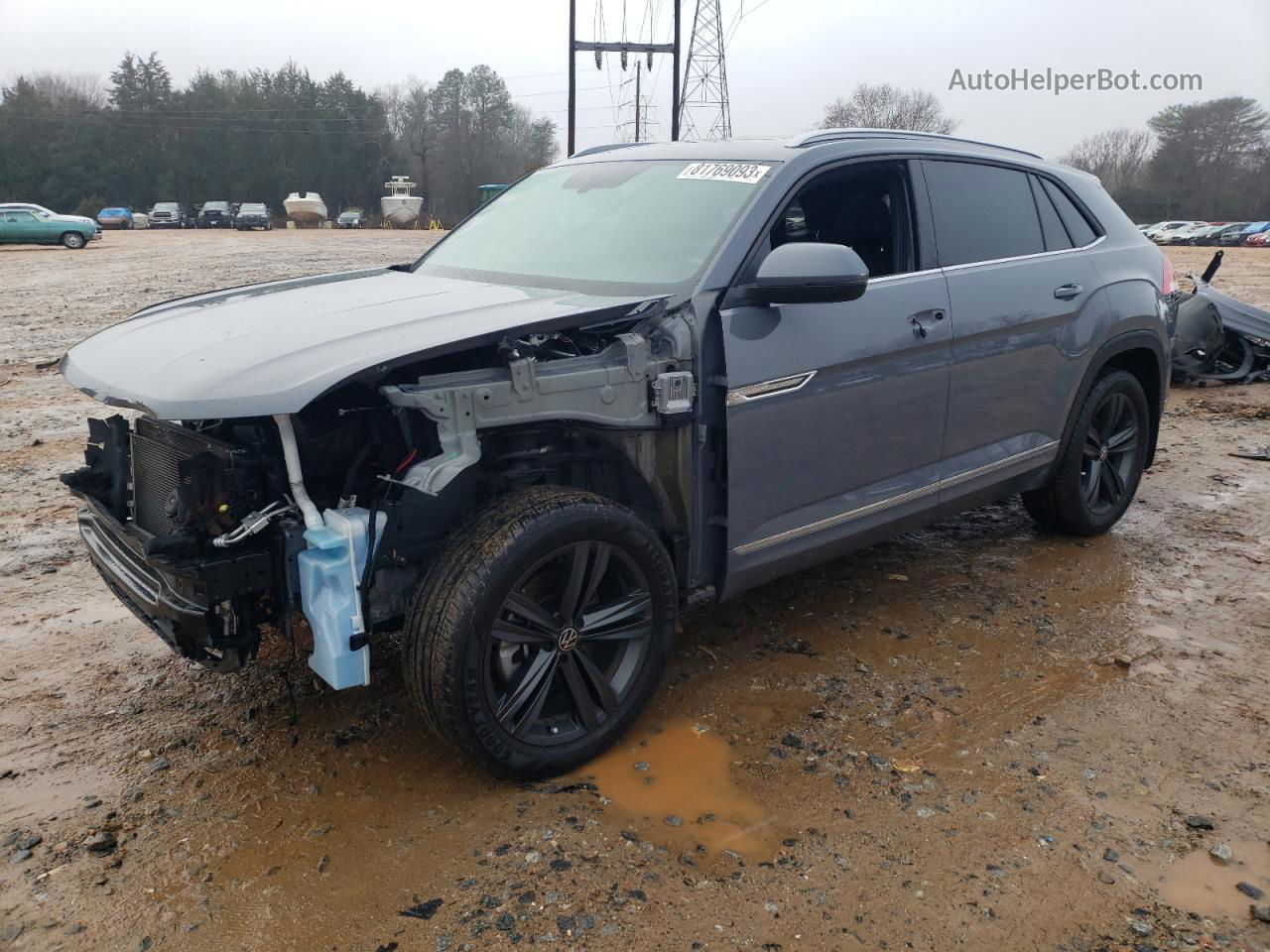 2021 Volkswagen Atlas Cross Sport Se Серый vin: 1V2PE2CA4MC237061