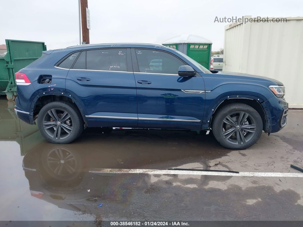 2021 Volkswagen Atlas Cross Sport 3.6l V6 Se W/technology R-line Синий vin: 1V2PE2CA5MC235951