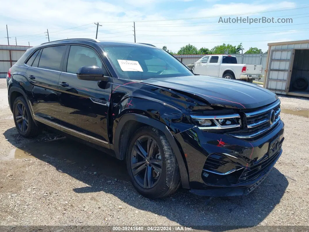 2021 Volkswagen Atlas Cross Sport 3.6l V6 Se W/technology R-line Черный vin: 1V2PE2CA8MC223079