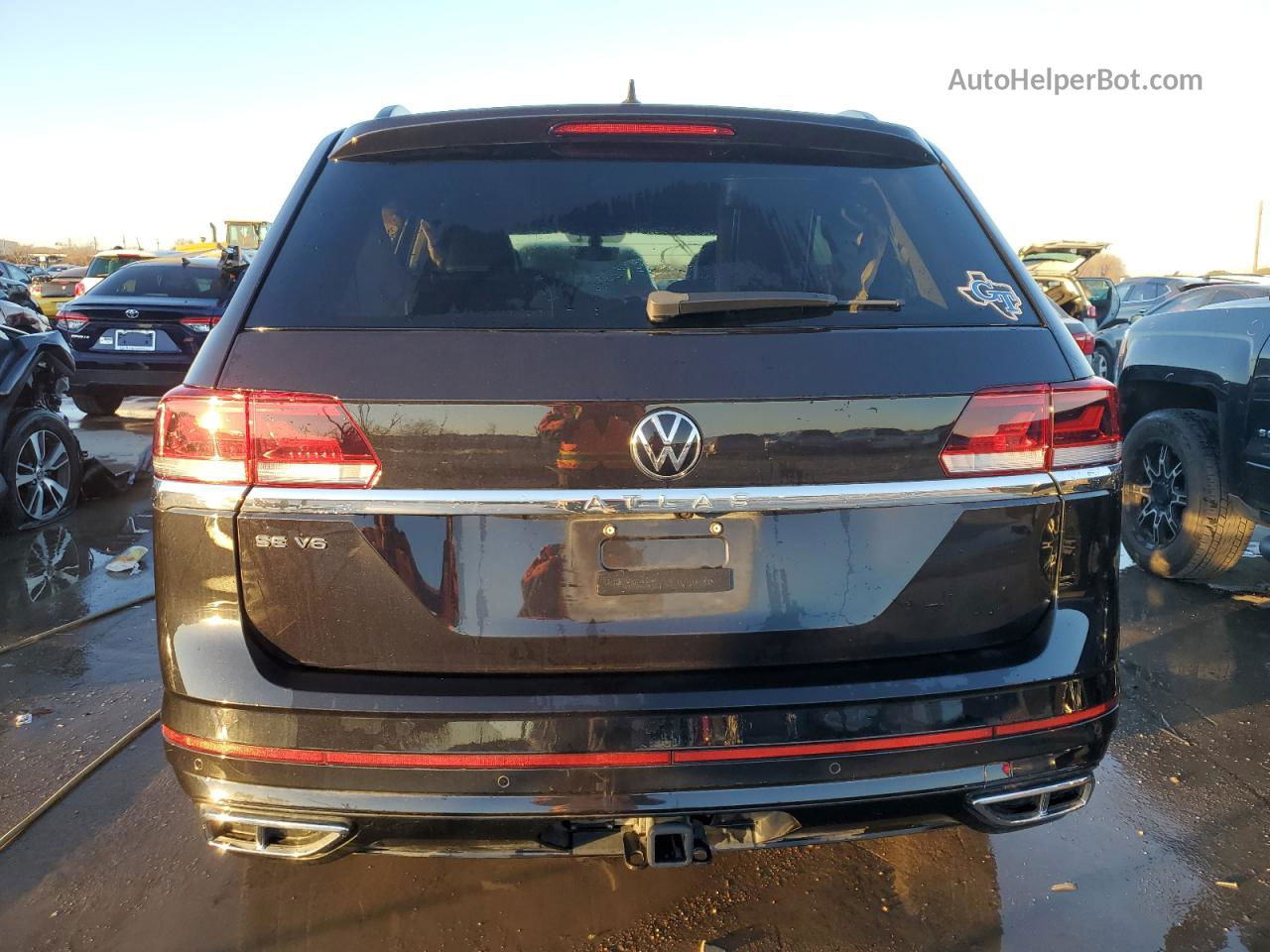 2021 Volkswagen Atlas Se Black vin: 1V2PR2CA4MC587679