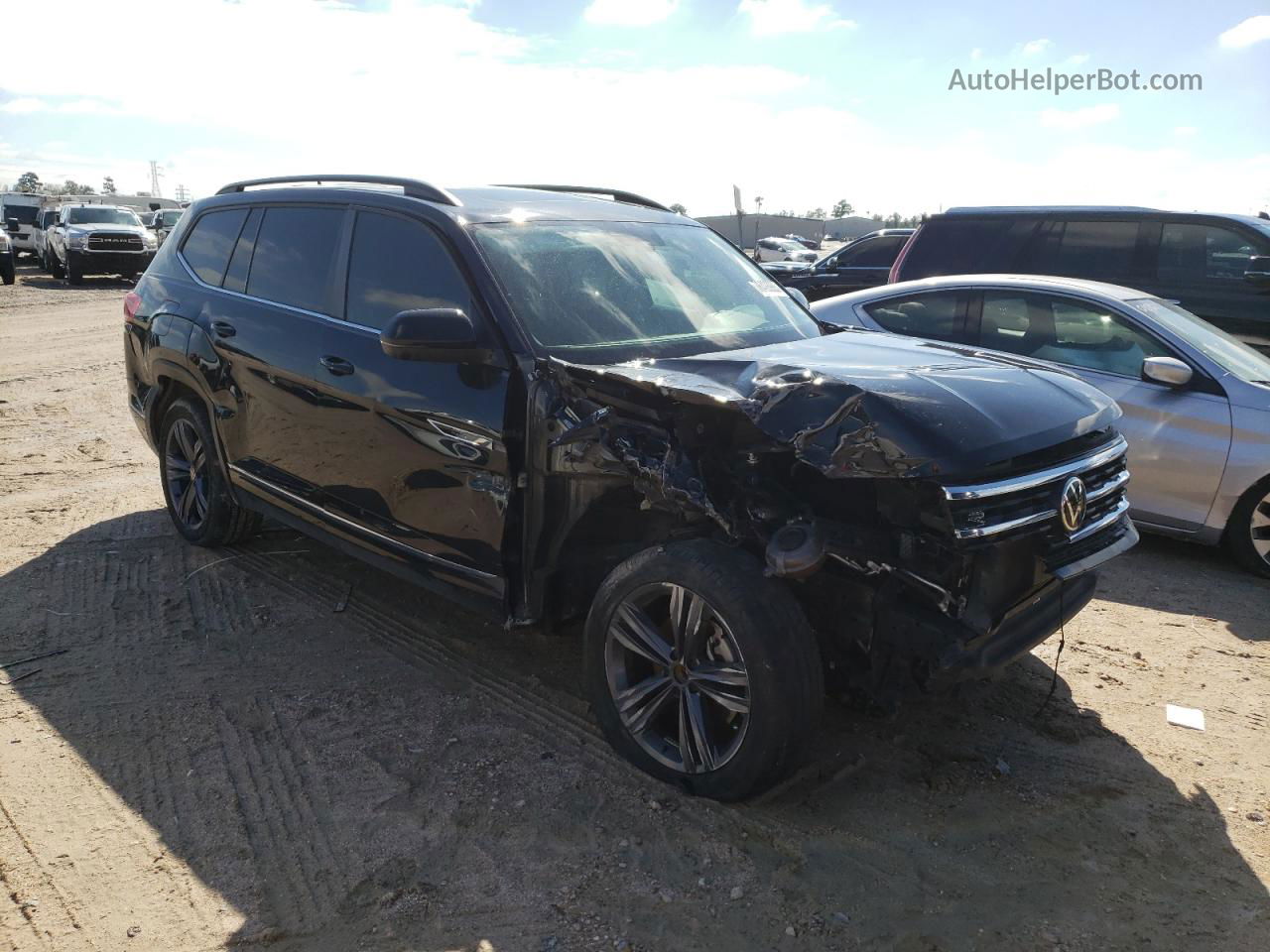 2021 Volkswagen Atlas Se Black vin: 1V2PR2CA5MC603307