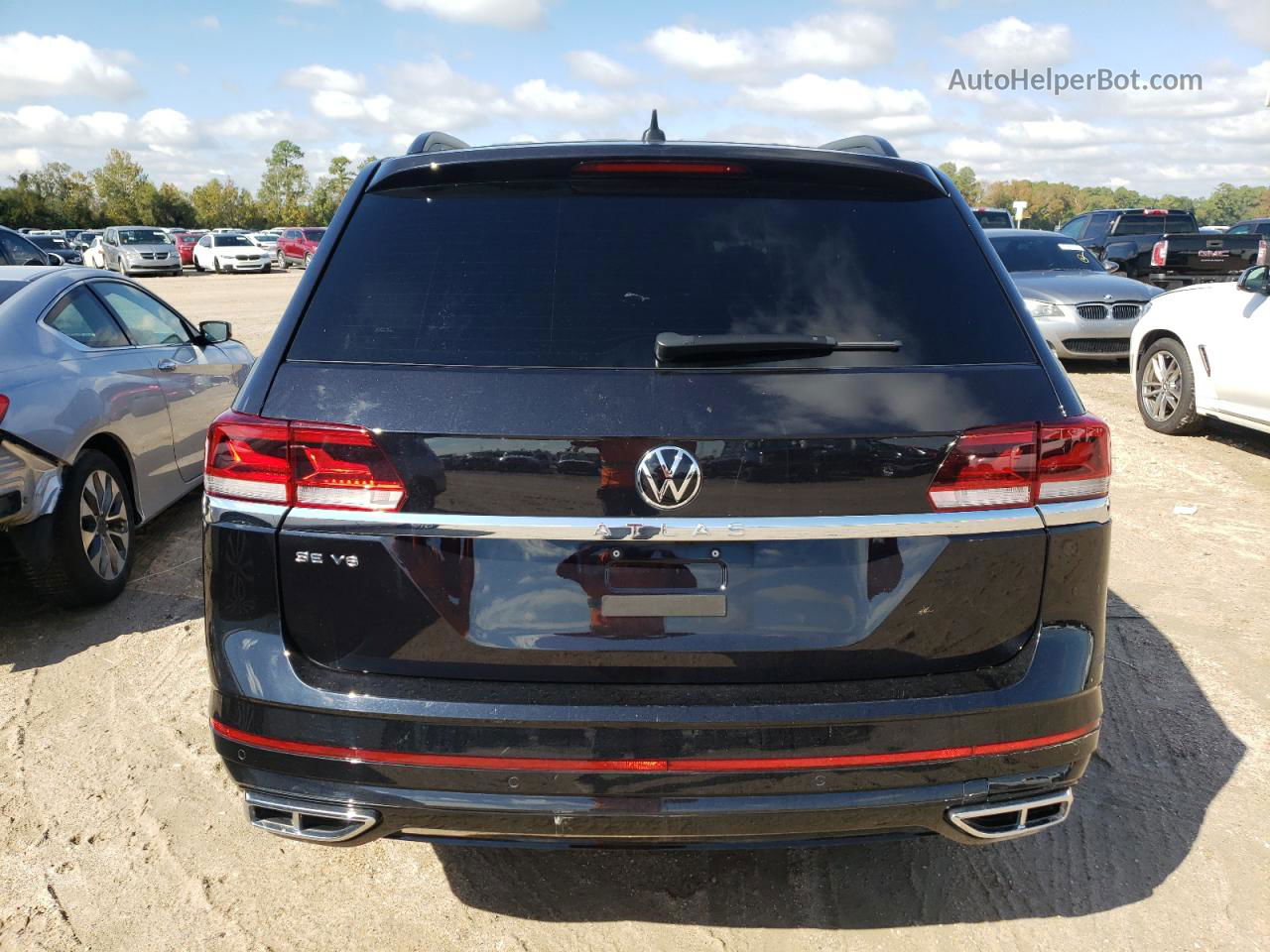 2021 Volkswagen Atlas Se Black vin: 1V2PR2CA5MC603307