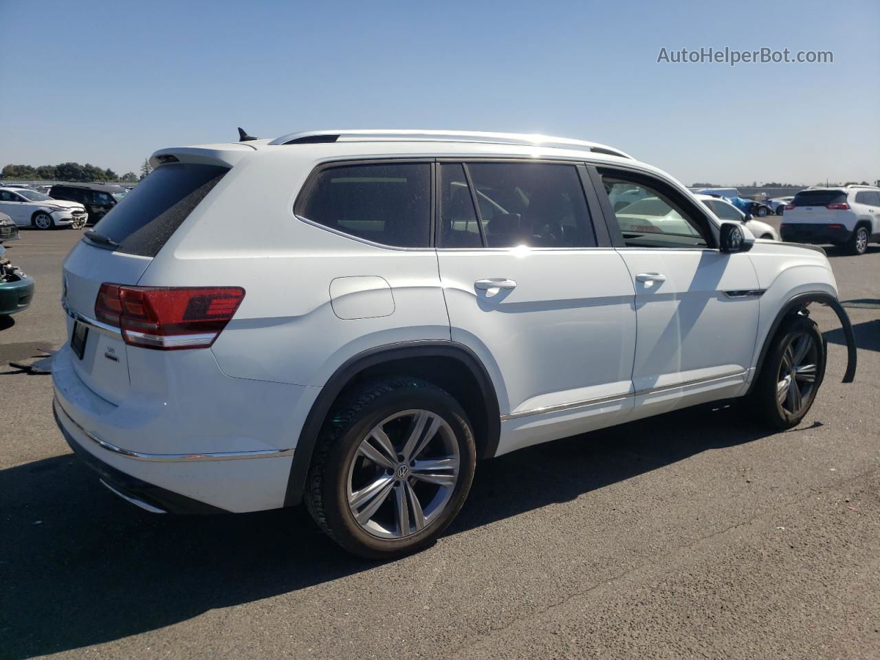 2018 Volkswagen Atlas Se White vin: 1V2PR2CA6JC524711