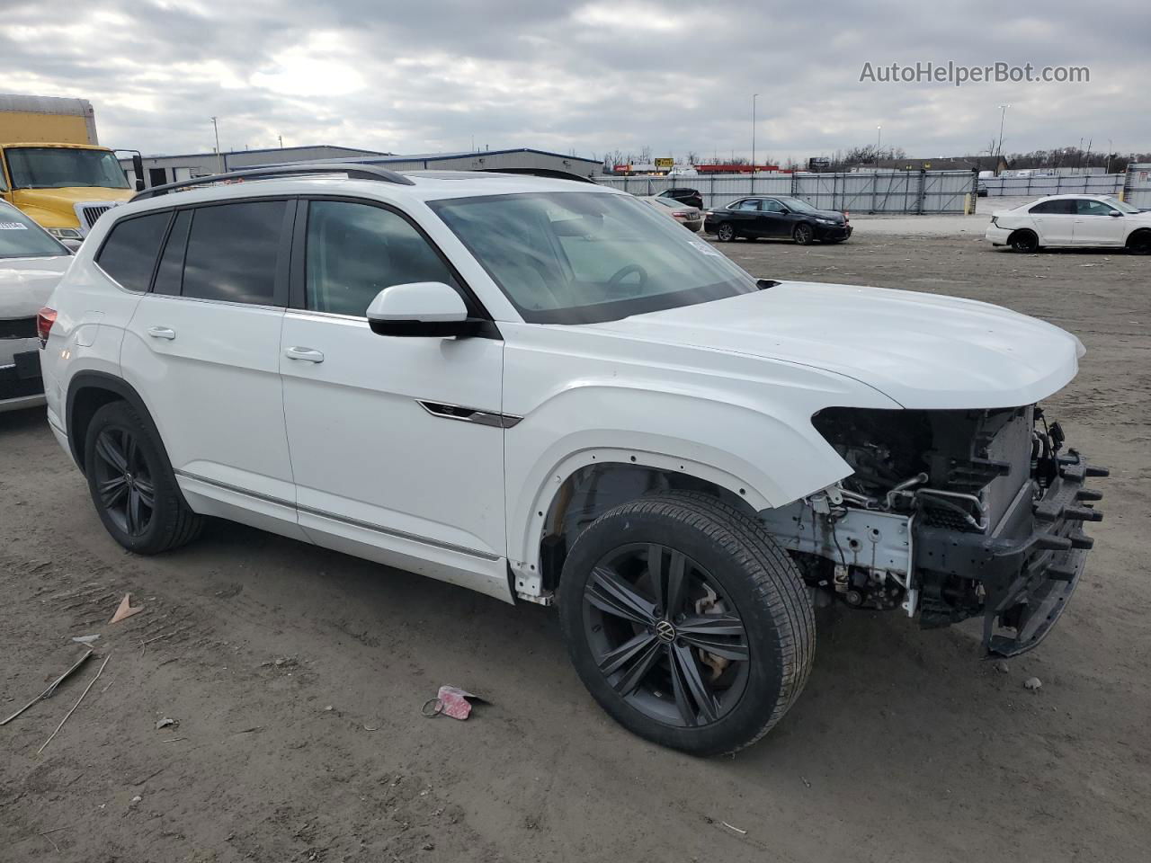 2021 Volkswagen Atlas Se White vin: 1V2PR2CA6MC547815