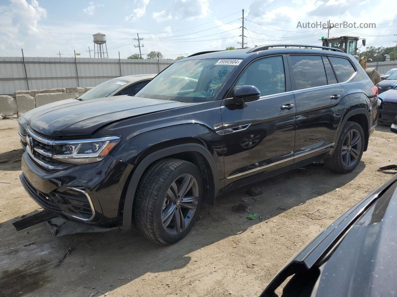 2021 Volkswagen Atlas Se Black vin: 1V2PR2CA6MC595783