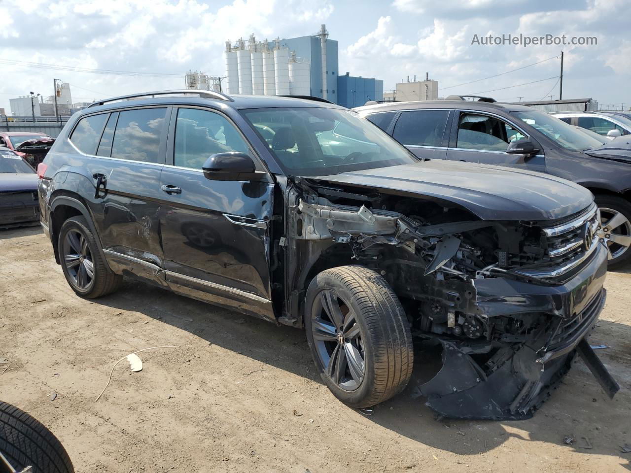 2021 Volkswagen Atlas Se Black vin: 1V2PR2CA6MC595783