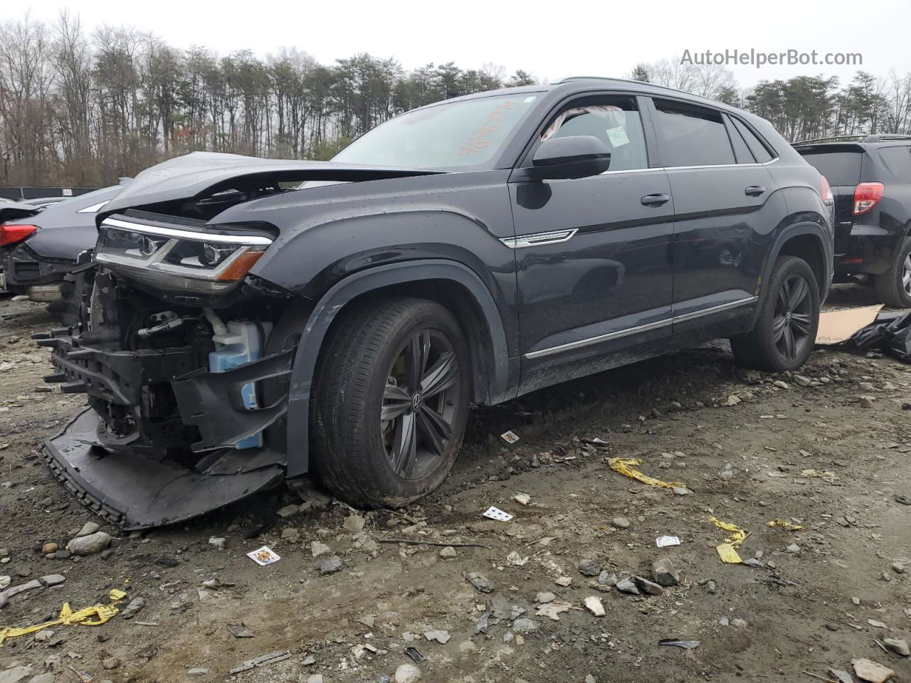 2021 Volkswagen Atlas Cross Sport Se Black vin: 1V2RE2CA4MC233164