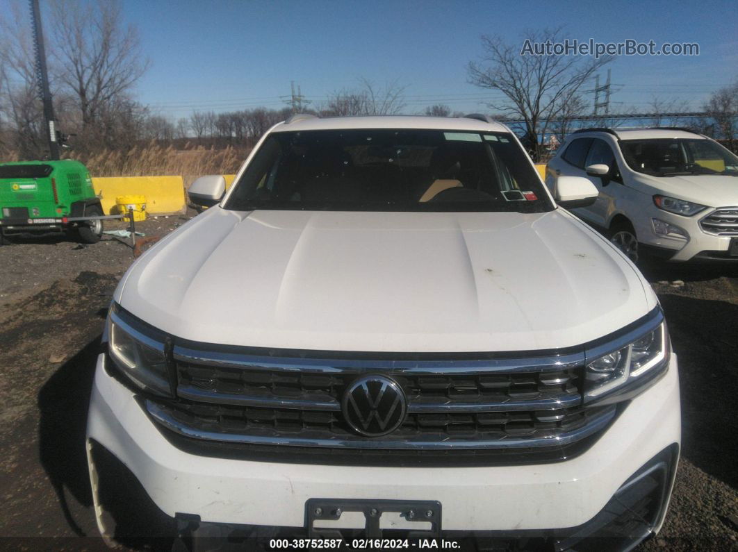 2021 Volkswagen Atlas Cross Sport 3.6l V6 Se W/technology R-line White vin: 1V2RE2CA9MC218904