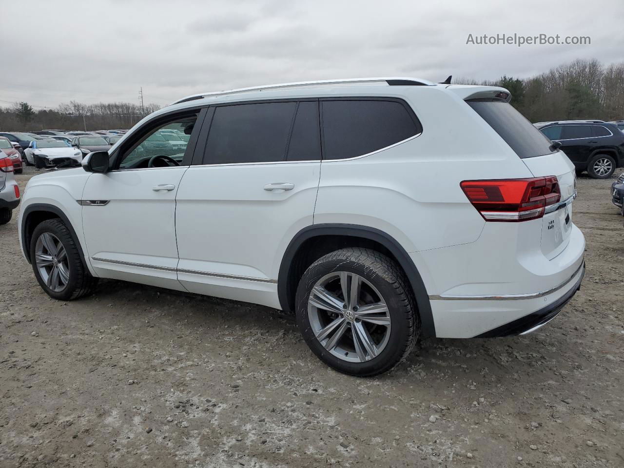 2018 Volkswagen Atlas Sel White vin: 1V2RR2CA0JC527824