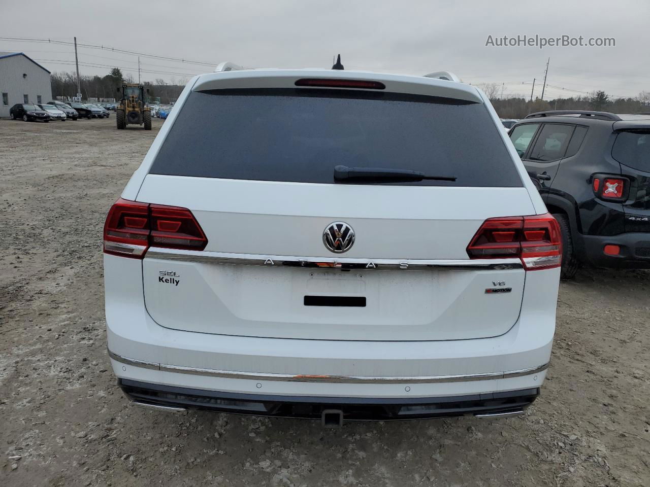 2018 Volkswagen Atlas Sel White vin: 1V2RR2CA0JC527824