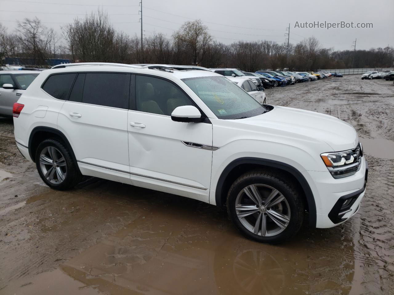 2018 Volkswagen Atlas Sel White vin: 1V2RR2CA0JC527824