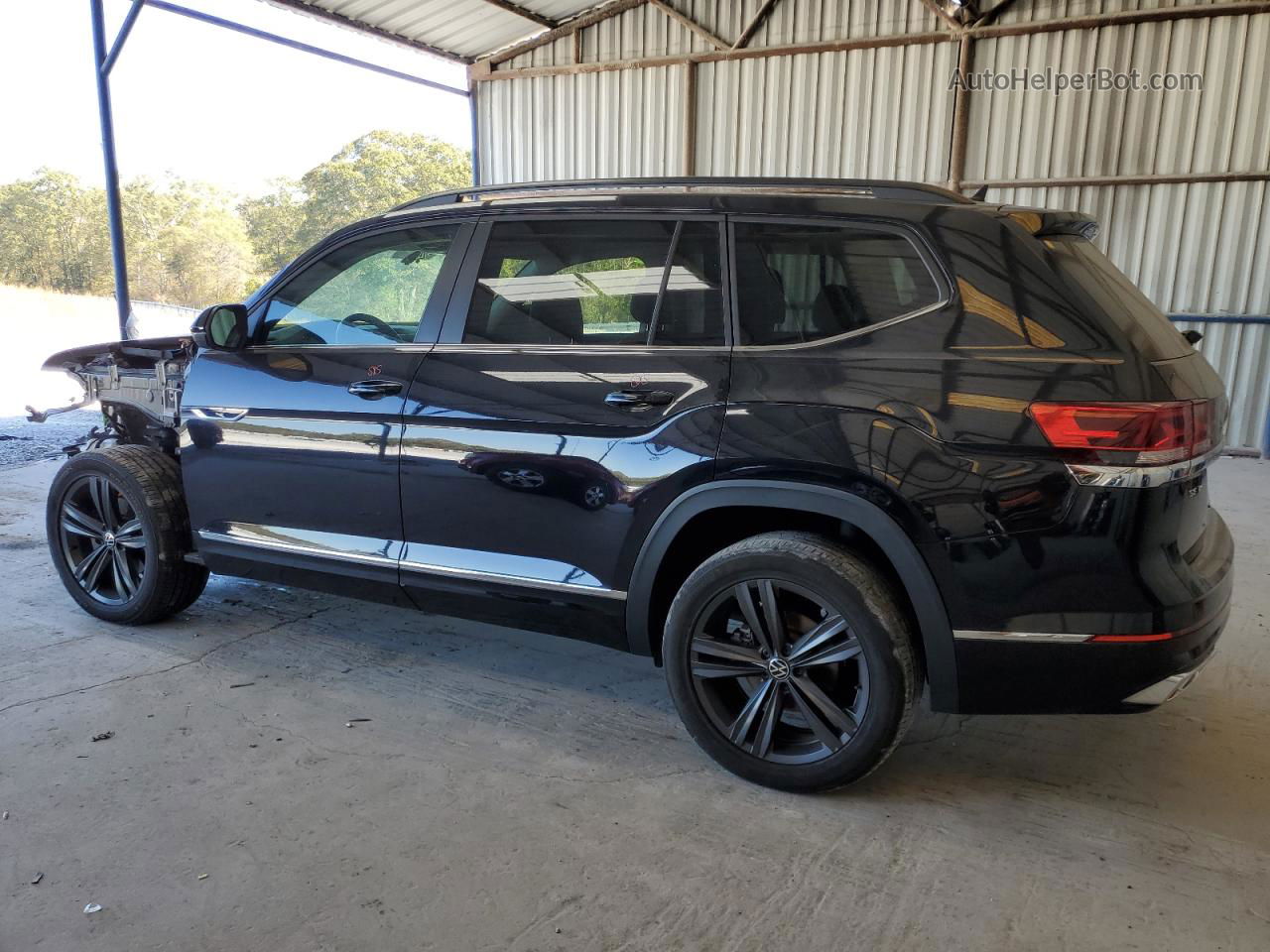 2021 Volkswagen Atlas Se Черный vin: 1V2RR2CA0MC572752