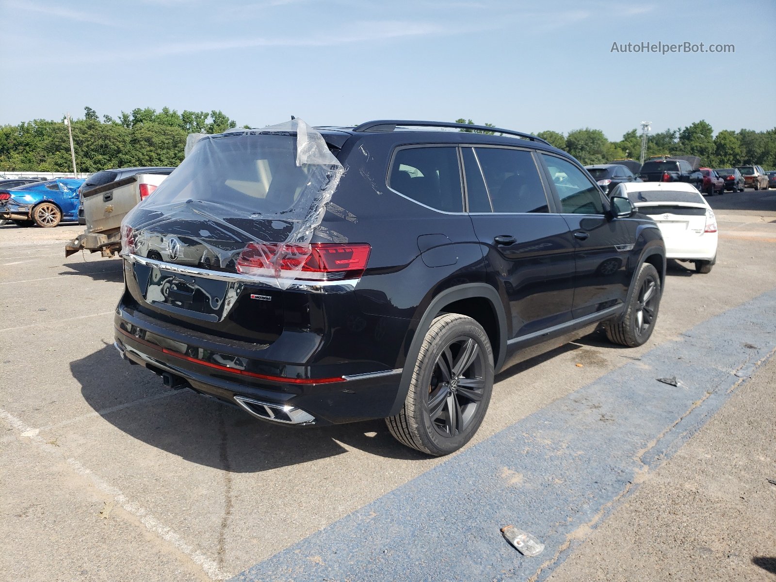 2021 Volkswagen Atlas Se Black vin: 1V2RR2CA0MC582052