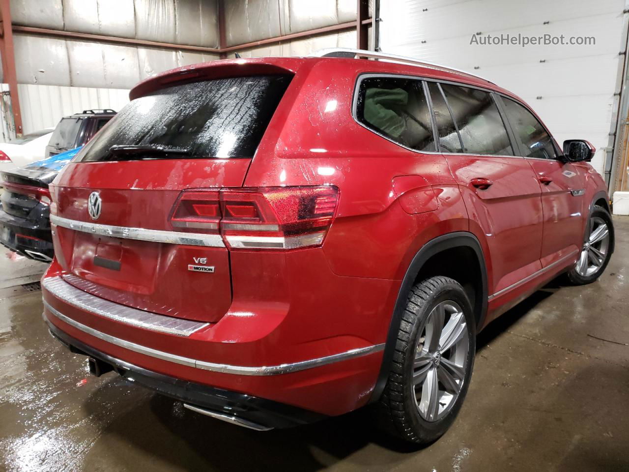 2018 Volkswagen Atlas Sel Burgundy vin: 1V2RR2CA1JC574022