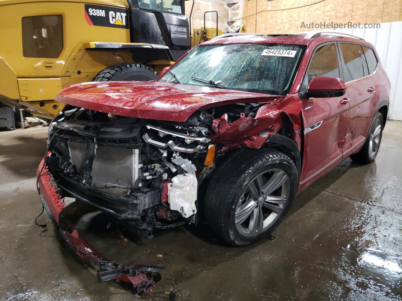 2018 Volkswagen Atlas Sel Burgundy vin: 1V2RR2CA1JC574022