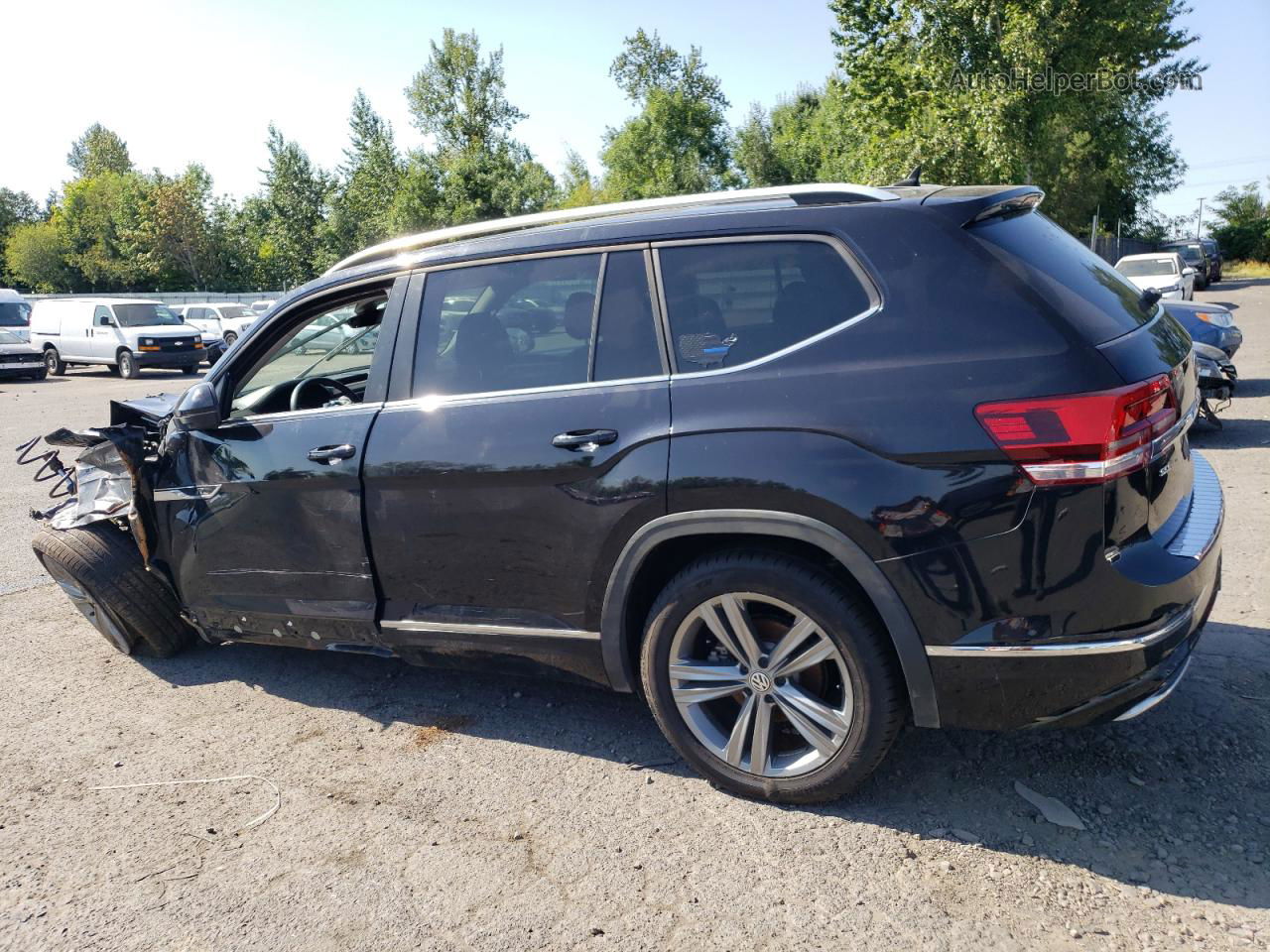 2018 Volkswagen Atlas Sel Черный vin: 1V2RR2CA1JC574229