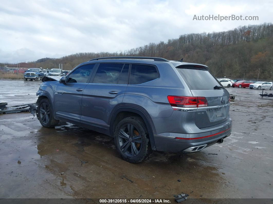 2021 Volkswagen Atlas 3.6l V6 Se W/technology R-line Gray vin: 1V2RR2CA1MC522006