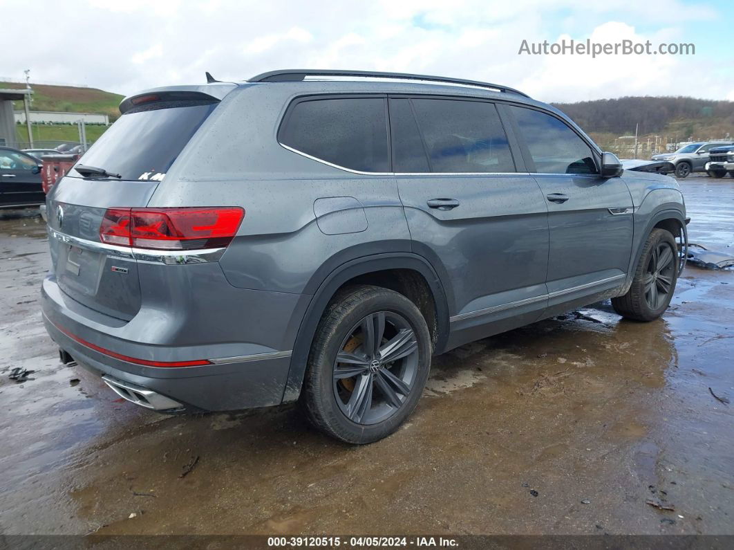 2021 Volkswagen Atlas 3.6l V6 Se W/technology R-line Gray vin: 1V2RR2CA1MC522006