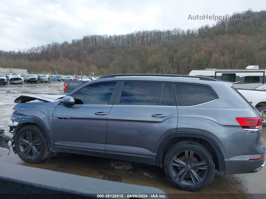 2021 Volkswagen Atlas 3.6l V6 Se W/technology R-line Gray vin: 1V2RR2CA1MC522006