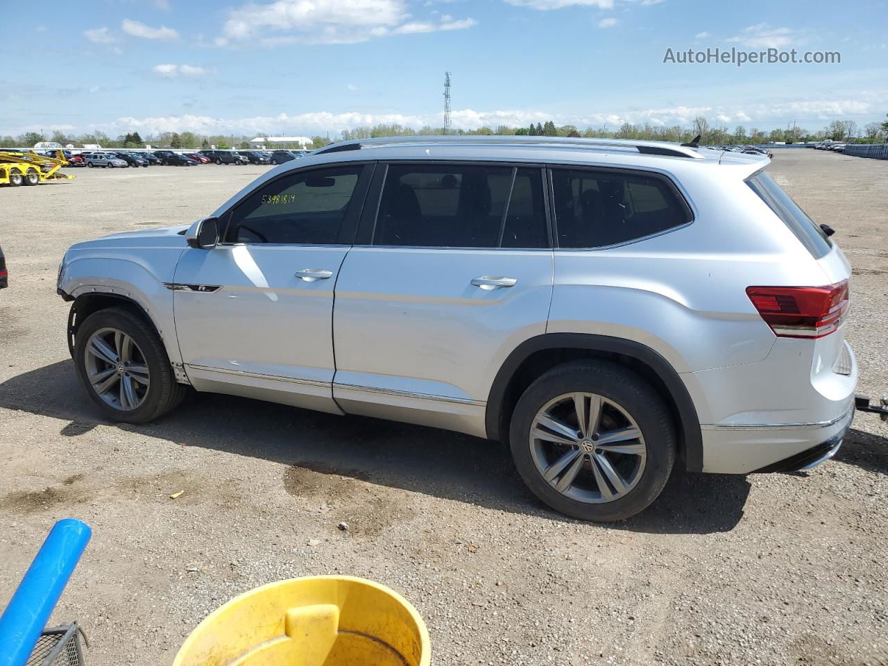 2018 Volkswagen Atlas Sel Silver vin: 1V2RR2CA3JC579397